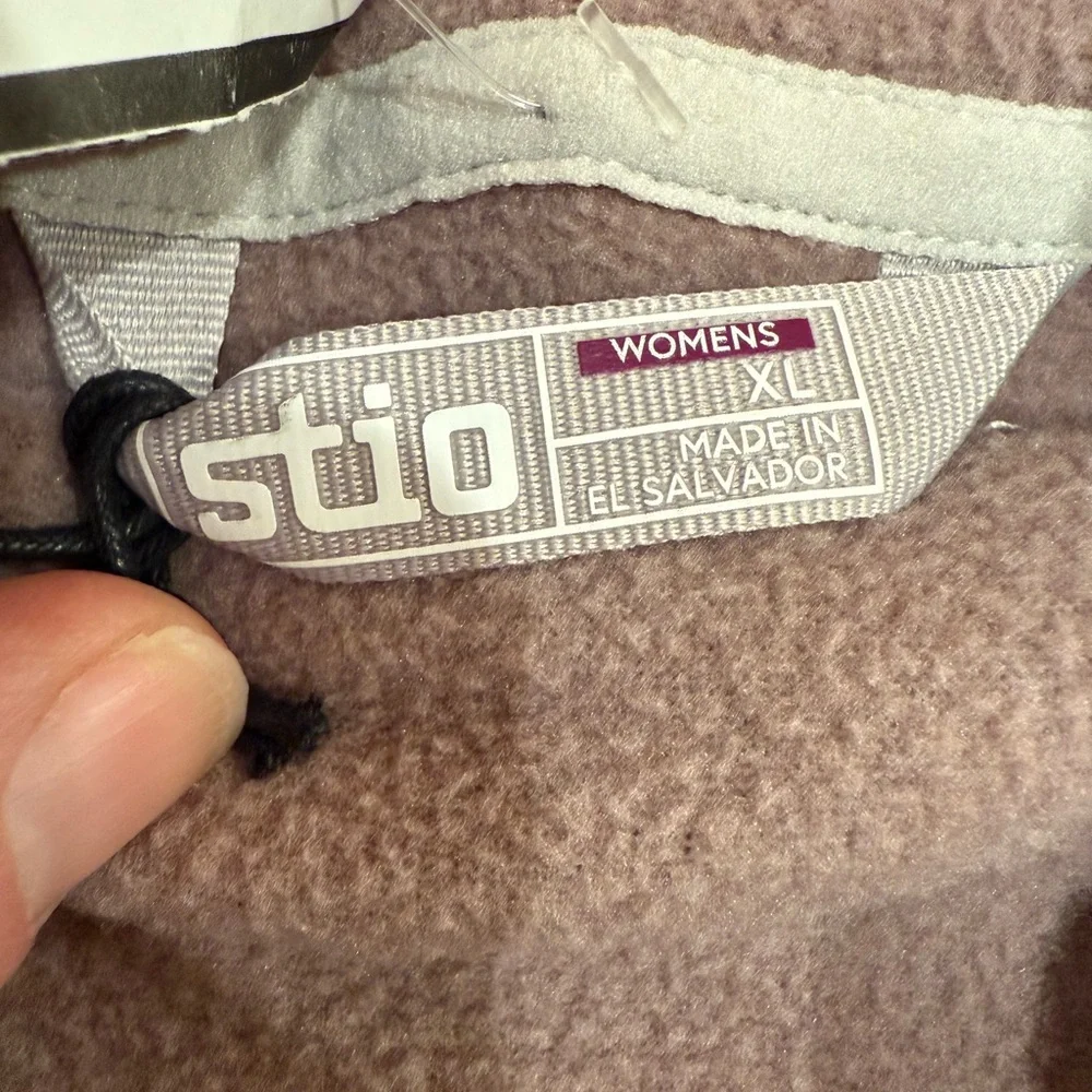NWT Stio Women's Turpin Fleece Mockneck pullover purple “berry Smoke” , XL - Picture 6 of 10